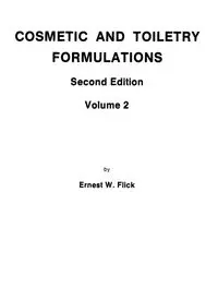 Download cosmetic and toiletry formulations PDF