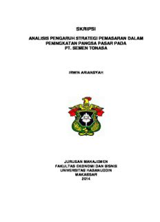 Download Skripsi Analisis Pengaruh Strategi Pemasaran Dalam Peningkatan