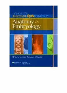 lippincotts illustrated q&a review of anatomy and embryology free download