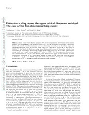 Download Finite-size scaling above the upper critical dimension ...