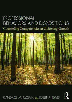 Download Professional Behaviors and Dispositions: Counseling ...