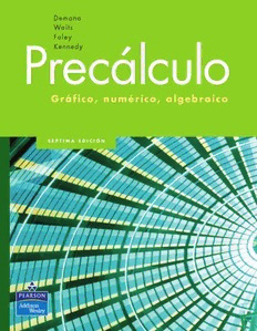 Download Precálculo PDF By F.D. Demana; B.K. Waits; G.D. Foley; D. Kennedy