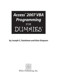 access 2007 for dummies pdf download