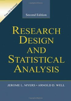 research design and statistical analysis pdf