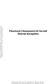 Download Fluorescent Chemosensors For Ion And Molecule Recognition PDF By Anthony W Czarnik Eds