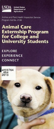 Download Animal Care externship program for college and university students  : explore, experience, connect PDF