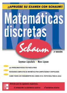 Download Matemáticas Discretas PDF By Seymour Lipschutz