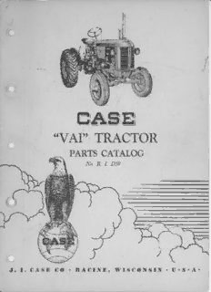 Download Case Tractor Case VAI parts Catalog, VA, VAC, VAO, Antique ...