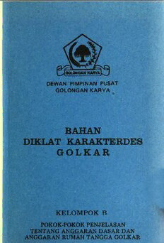 Download Bahan Diklat Karakterdes Golkar. Kelompok B. Pokok-pokok ...