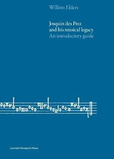 Download Josquin des Prez and His Musical Legacy: An Introductory Guide ...