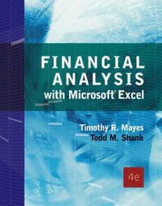 Download Financial Analysis With Microsoft Excel PDF By Timothy R ...