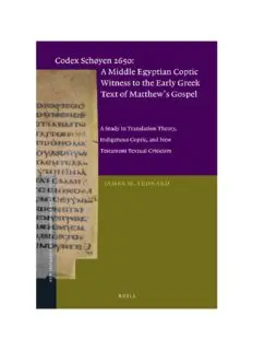 Download The Coptic Gnostic Library: A Complete Edition of the Nag