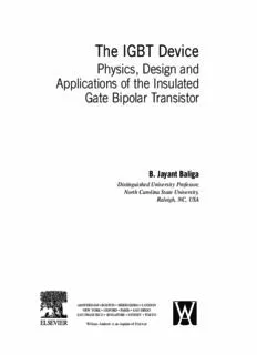 Download The IGBT Device: Physics, Design And Applications Of The ...