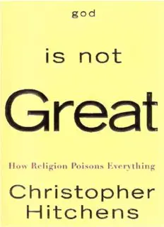 god is not great how religion poisons everything pdf download