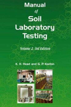 Download Manual Of Soil Laboratory Testing. Vol. 2, Permeability, Shear ...