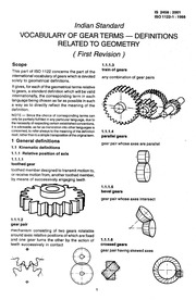 Vocabulary of Gear Terms - Definitions Related to Geometry PDF
