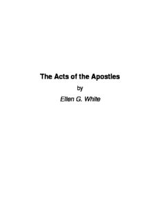 Download The Acts of the Apostles PDF by Ellen G. White