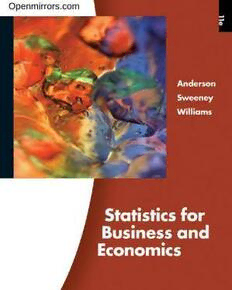 Download Statistics for Business and Economics PDF
