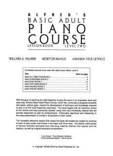 Arqueólogo Trueno A menudo hablado Download Alfred's Basic Adult Piano Course : Lesson Book, Level Two PDF
