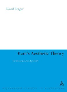 Download Kant's Aesthetic Theory: The Beautiful And Agreeable PDF By ...