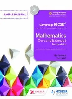 Download Cambridge IGCSE® Mathematics Core and Extended PDF