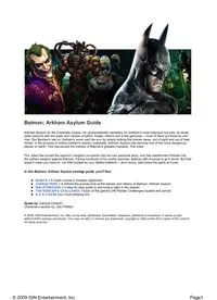Download Batman: Arkham Asylum Guide PDF